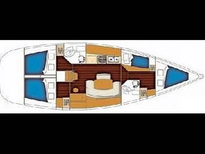 Croatia charter and sailing - Sailing boat - Beneteau Cyclades 43.4 (code:ULT9) - Dubrovnik - Riviera Dubrovnik  - Croatia - Beneteau Cyclades 43.4 (code:ULT9): 